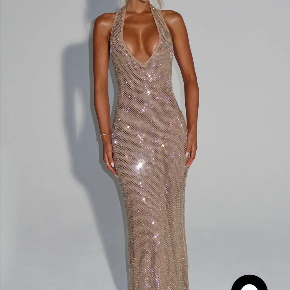 Baby boo Starla Maxi Dress - Gold